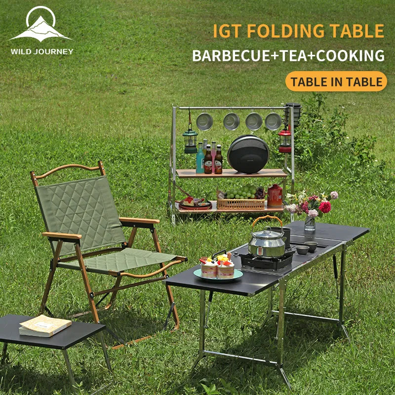 Stainless Steel Folding Table Portable